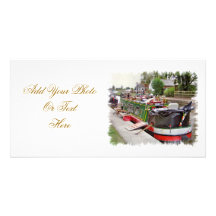 CANAL BOATS UK PICTURE CARD