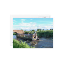 CANAL BOATS UK POST CARDS