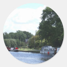 Canal Life Round Stickers