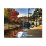 Canal Walk in Fall Colours postcards