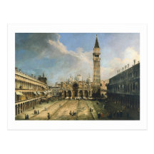 Canaletto Piazza San Marco Fine Vintage Postcards