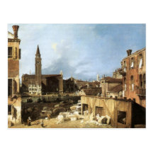 Canaletto,The Stonemason's Yard. Post Card