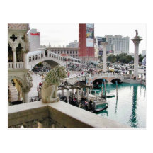 Canals Gondolas Bridges Las Vegas Post Cards