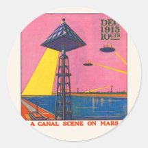 Canals on Mars Sticker