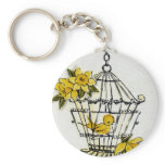 Canary and Dafodills Keychains