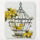Canary and Dafodills mousepads