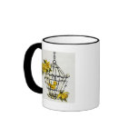 Canary and Dafodills mugs