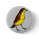 Canary Bird Pinback Button