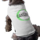 Canary Bird Monogram Design pet clothing