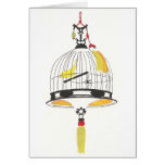 Canary in Asian Birdcage cards