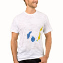 Canary Islands flag map t-shirts