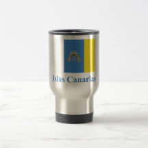 Canary Islands Flag with Name in Spanish Mug