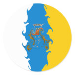 Canary Islands Gnarly Flag stickers