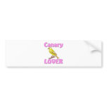Canary Lover bumper stickers