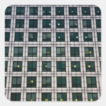 Canary Wharf  Abstract Square Sticker