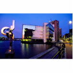 Canary Wharf at sunset photo sculptures