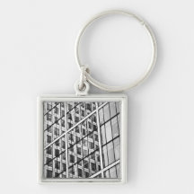 Canary Wharf London Abstract Keychain