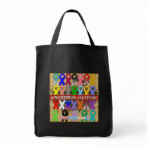 Cancer Awareness Matters - Awareness Ribbons Tote Bag