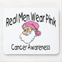 Cancer Awareness Santa Mouse Pad