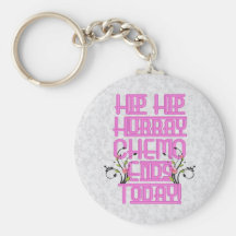 Cancer Chemo Survivor Pink Key Chain Fob Keychain