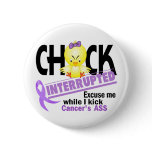 Cancer Chick Interrupted 2 buttons
