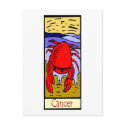 Cancer Crab postcards