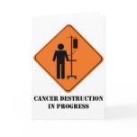 Cancer destruction in progress greeting card