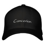 Cancer embroidered hats