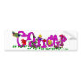 Cancer Flowers Bumper Sticker