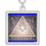 cancer geomantic custom necklace