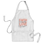 Cancer Inspiring Slogan Collage Uterine Cancer Apron