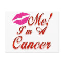 cancer kiss me zodiac postcards