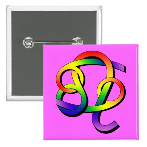 Cancer & Leo GLBT Partners Buttons