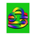 Cancer & Libra GLBT postcards