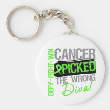 Cancer Picked The Wrong Diva Non-Hodgkins Lymphoma Key Chain