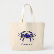 Cancer Sign Canvas Tote Bag