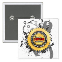 Cancer Survivor 23 Brain Cancer Buttons