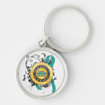 Cancer Survivor 23 Ovarian Cancer Keychain