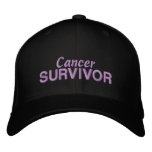 Cancer Survivor embroidered hats