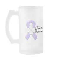 Cancer Survivor Flower Ribbon Mug
