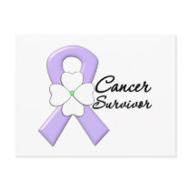 Cancer Survivor Flower Ribbon Post Card