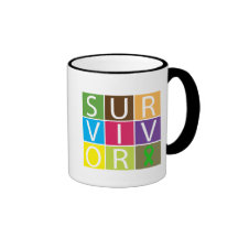 Cancer Survivor Tile Kidney Cancer Coffee Mugs