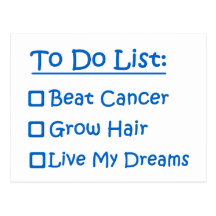 Cancer Survivor To Do List Postcard