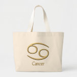 Cancer symbol canvas bag