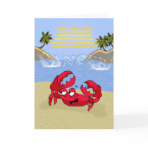 Cancer the crab, birthday card, cancerian