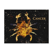 Cancer the crab postcard