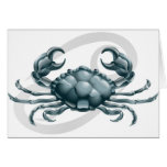 Cancer the crab star or or birth sign or zodiac cards
