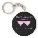 Cancer touched my Breasts Key Chain keychains