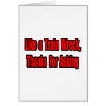 Cancer Train Wreck Greeting Cards