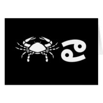 Cancer with Symbol Greeting Cards